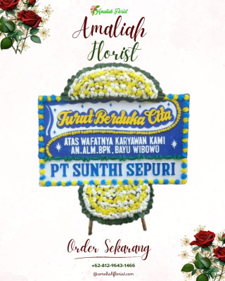Papan Bunga Duka di Telaga
